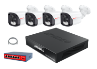Комплект Видеонаблюдения IP Уличный на 4 камеры HI-KOMT5MP4A
