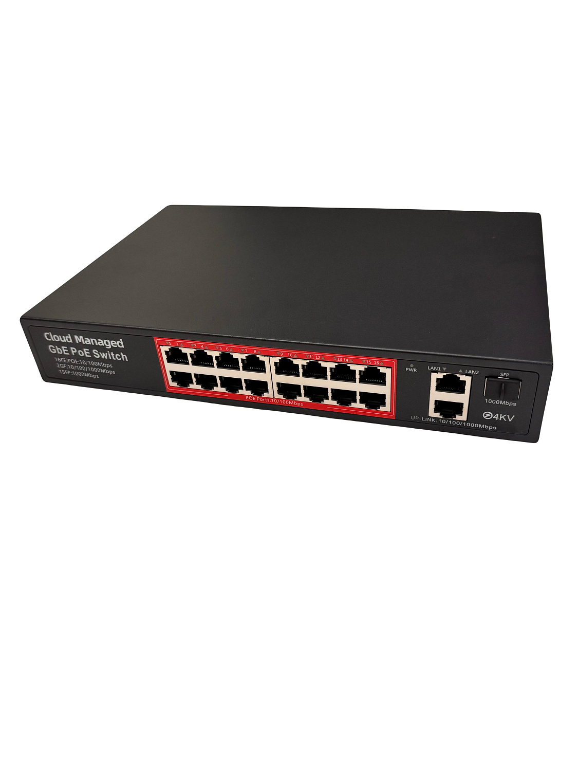 Управляемый сетевой коммутатор POE 16 портов DAS-link PS316G V6